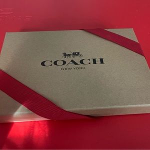 Coach F41346 Black Men's Compact Id Sport Wallet and Trigger Key fob Boxed Set.